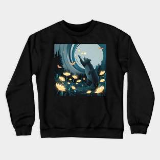 Bear and stars Crewneck Sweatshirt